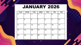 Ilustrasi: KALENDER JANUARI 2026
