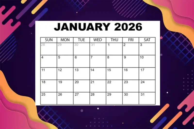 Ilustrasi: KALENDER JANUARI 2026
