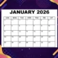 Ilustrasi: KALENDER JANUARI 2026

