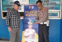 Polantas Menyapa Di Samsat Cimareme, Padalarang, Bandung Barat. (Istimewa)
