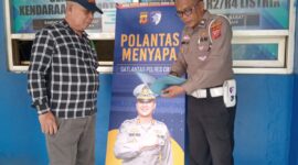 Polantas Menyapa Di Samsat Cimareme, Padalarang, Bandung Barat. (Istimewa)