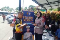 Polantas Menyapa di Samsat Cimareme, Padalarang. (Istimewa)