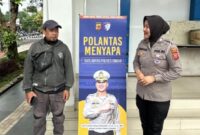 Polantas Menyapa di Samsat Cimareme. (Istimewa)