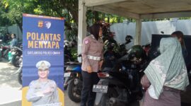 Polantas Menyapa Samsat Cimareme. (Istimewa)