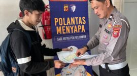 Polantas Menyapa di Samsat Cimahi. (Istimewa).