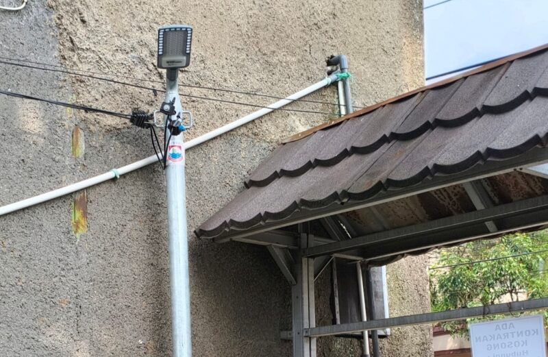 Penerangan Jalan yang Dikerjakan Oleh Dishub kota Cimahi.