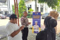 Kegiatan Polantas Menyapa Samsat Cimahi.