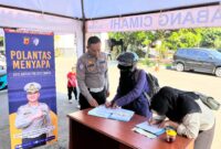 Polantas Menyapa di Samsat Cimahi.