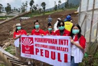 Perhimpunan INTI Kota Cimahi Peduli Salurkan Bantuan Kepada Korban Longsor dan Banjir di Cisarua, Bandung Barat.