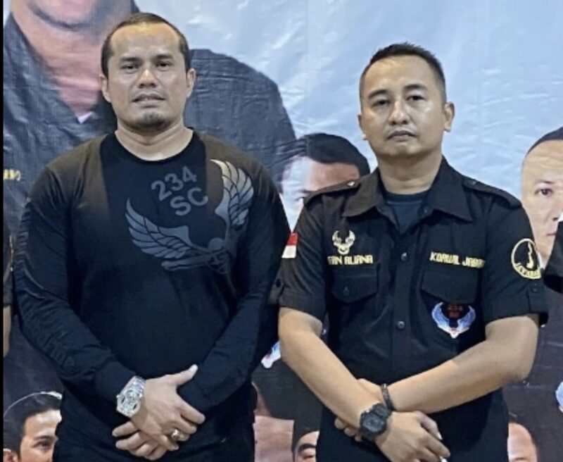 Muhammad Elva (Kiri) Wakil Ketua 234 SC Jabar Beserta Ervan Zevanna (Kanan) Kabid Humas & Kominfo 234SC Jabar. (Foto/eri)